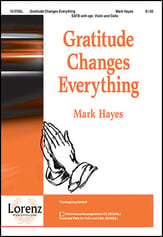 Gratitude Changes Everything SATB choral sheet music cover